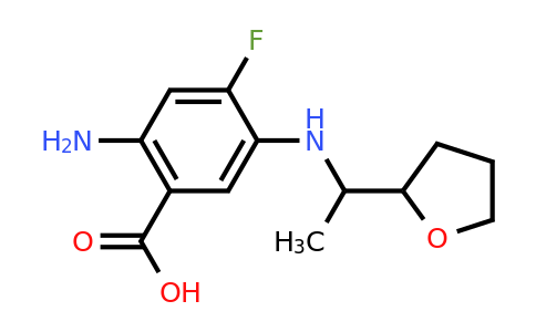 CAS 1455118-15-6 | 2-Amino-4-fluoro-5-[1-(tetrahydro-furan-2-yl)-ethylamino]-benzoic acid