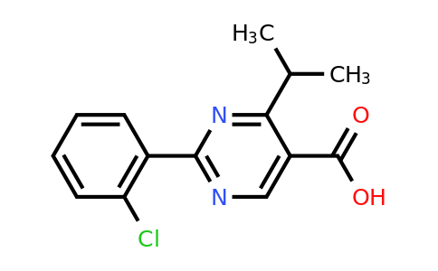CAS 1455364-19-8 | 2-(2-chlorophenyl)-4-(propan-2-yl)pyrimidine-5-carboxylic acid