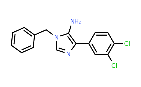CAS 1455381-71-1 | 1-Benzyl-4-(3,4-dichlorophenyl)-1H-imidazol-5-amine