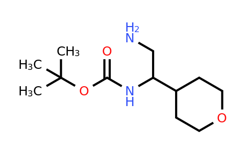 CAS 1457392-73-2 | tert-butyl N-[2-amino-1-(oxan-4-yl)ethyl]carbamate