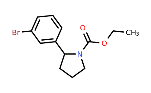 CAS 1457676-10-6 | ethyl 2-(3-bromophenyl)pyrrolidine-1-carboxylate