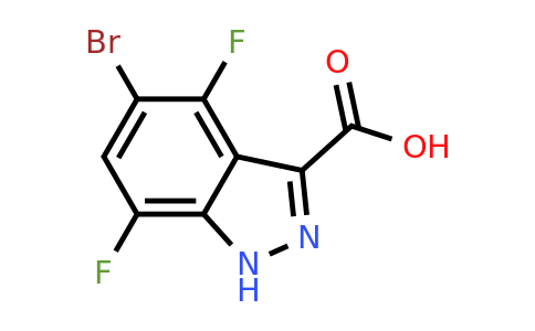 CAS 1459253-81-6 | 5-bromo-4,7-difluoro-1H-indazole-3-carboxylic acid