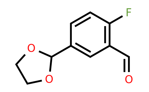 CAS 146137-77-1 | 5-(1,3-Dioxolan-2-YL)-2-fluorobenzaldehyde