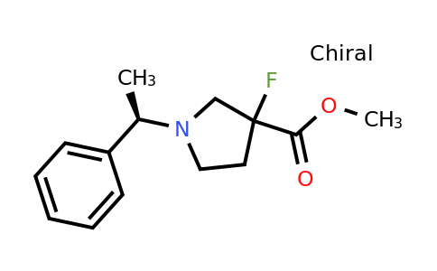 CAS 1461698-11-2 | methyl 3-fluoro-1-[(1R)-1-phenylethyl]pyrrolidine-3-carboxylate
