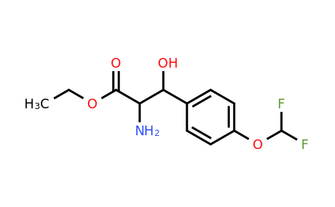 CAS 1461704-59-5 | ethyl 2-amino-3-[4-(difluoromethoxy)phenyl]-3-hydroxypropanoate