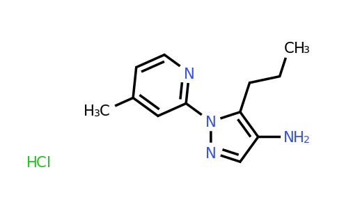 CAS 1461704-83-5 | 1-(4-methylpyridin-2-yl)-5-propyl-1H-pyrazol-4-amine hydrochloride