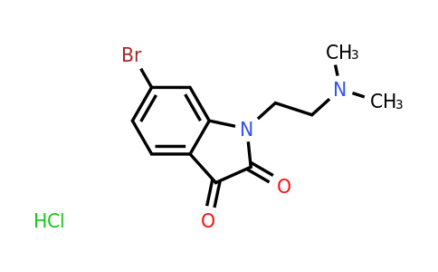 CAS 1461705-19-0 | 6-bromo-1-[2-(dimethylamino)ethyl]-2,3-dihydro-1H-indole-2,3-dione hydrochloride