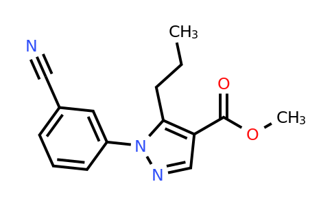 CAS 1461705-23-6 | methyl 1-(3-cyanophenyl)-5-propyl-1H-pyrazole-4-carboxylate