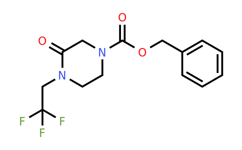 CAS 1461705-24-7 | benzyl 3-oxo-4-(2,2,2-trifluoroethyl)piperazine-1-carboxylate