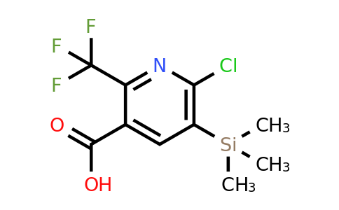 CAS 1461705-32-7 | 6-chloro-2-(trifluoromethyl)-5-(trimethylsilyl)pyridine-3-carboxylic acid