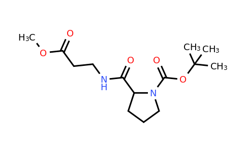 CAS 1461705-43-0 | tert-butyl 2-[(3-methoxy-3-oxopropyl)carbamoyl]pyrrolidine-1-carboxylate