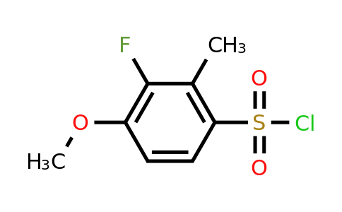 CAS 1461705-63-4 | 3-fluoro-4-methoxy-2-methylbenzene-1-sulfonyl chloride
