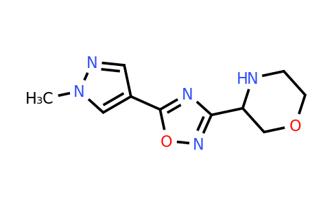 CAS 1461705-69-0 | 3-[5-(1-methyl-1H-pyrazol-4-yl)-1,2,4-oxadiazol-3-yl]morpholine