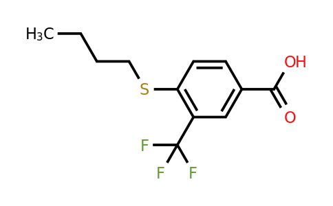 CAS 1461705-87-2 | 4-(butylsulfanyl)-3-(trifluoromethyl)benzoic acid
