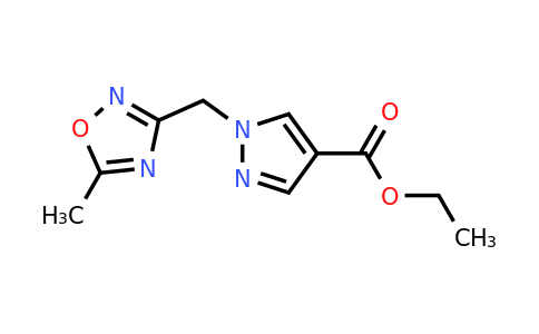 CAS 1461706-53-5 | ethyl 1-[(5-methyl-1,2,4-oxadiazol-3-yl)methyl]-1H-pyrazole-4-carboxylate