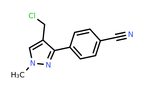 CAS 1461706-55-7 | 4-[4-(chloromethyl)-1-methyl-1H-pyrazol-3-yl]benzonitrile