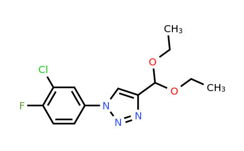 CAS 1461706-60-4 | 1-(3-chloro-4-fluorophenyl)-4-(diethoxymethyl)-1H-1,2,3-triazole