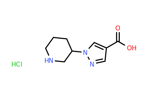 CAS 1461706-96-6 | 1-(piperidin-3-yl)-1H-pyrazole-4-carboxylic acid hydrochloride
