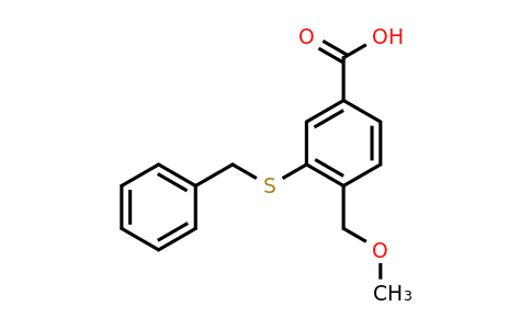 CAS 1461707-25-4 | 3-(benzylsulfanyl)-4-(methoxymethyl)benzoic acid