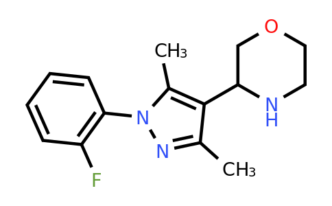 CAS 1461707-34-5 | 3-[1-(2-fluorophenyl)-3,5-dimethyl-1H-pyrazol-4-yl]morpholine