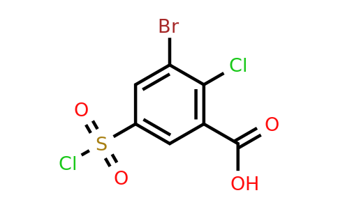 CAS 1461707-67-4 | 3-bromo-2-chloro-5-(chlorosulfonyl)benzoic acid