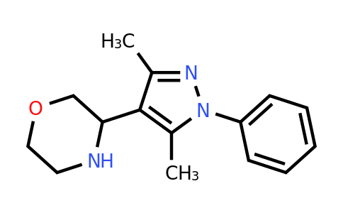 3-(3,5-dimethyl-1-phenyl-1H-pyrazol-4-yl)morpholine