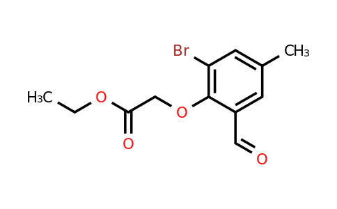 CAS 1461707-80-1 | ethyl 2-(2-bromo-6-formyl-4-methylphenoxy)acetate