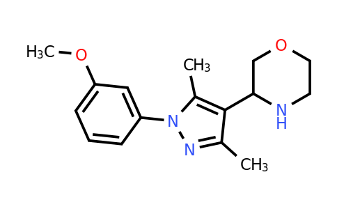 CAS 1461708-10-0 | 3-[1-(3-methoxyphenyl)-3,5-dimethyl-1H-pyrazol-4-yl]morpholine