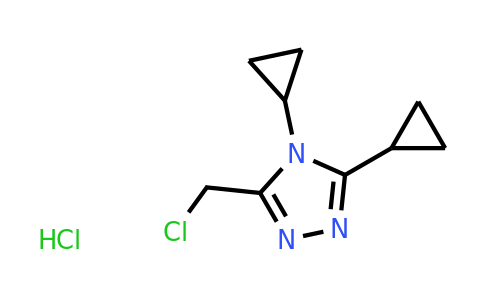 CAS 1461708-13-3 | 3-(chloromethyl)-4,5-dicyclopropyl-4H-1,2,4-triazole hydrochloride