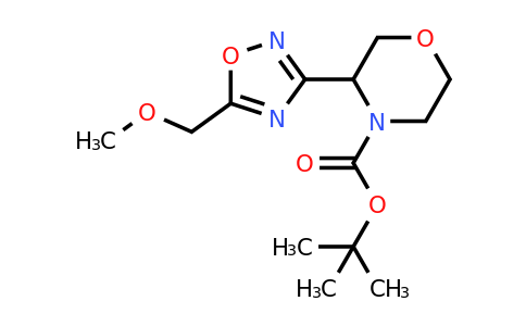 CAS 1461708-33-7 | tert-butyl 3-[5-(methoxymethyl)-1,2,4-oxadiazol-3-yl]morpholine-4-carboxylate