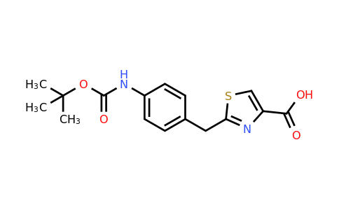 CAS 1461708-34-8 | 2-[(4-{[(tert-butoxy)carbonyl]amino}phenyl)methyl]-1,3-thiazole-4-carboxylic acid