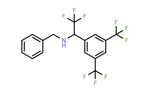 CAS 1461708-64-4 | benzyl({1-[3,5-bis(trifluoromethyl)phenyl]-2,2,2-trifluoroethyl})amine