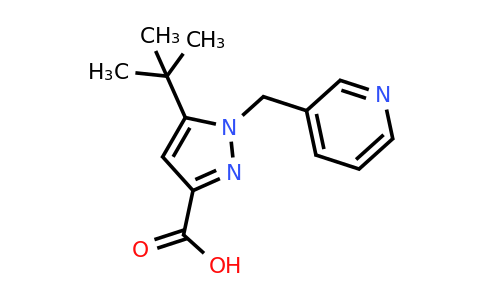CAS 1461708-66-6 | 5-tert-butyl-1-[(pyridin-3-yl)methyl]-1H-pyrazole-3-carboxylic acid