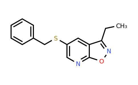 CAS 1461708-74-6 | 5-(benzylsulfanyl)-3-ethyl-[1,2]oxazolo[5,4-b]pyridine