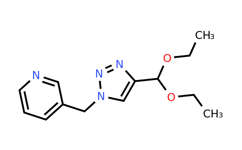 CAS 1461708-77-9 | 3-{[4-(diethoxymethyl)-1H-1,2,3-triazol-1-yl]methyl}pyridine