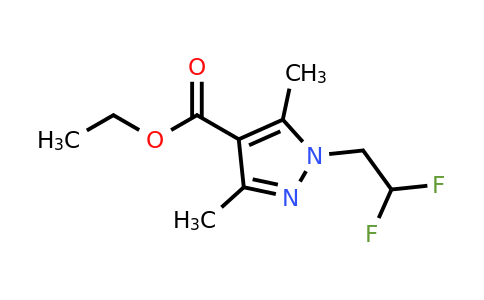 CAS 1461708-85-9 | ethyl 1-(2,2-difluoroethyl)-3,5-dimethyl-1H-pyrazole-4-carboxylate