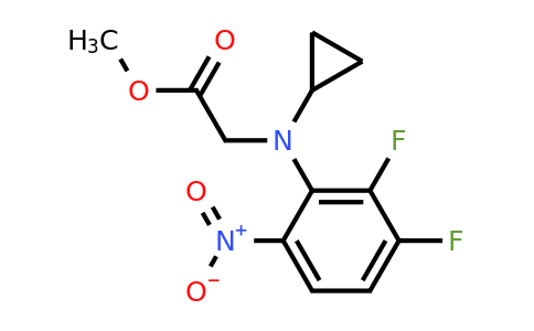CAS 1461708-90-6 | methyl 2-[cyclopropyl(2,3-difluoro-6-nitrophenyl)amino]acetate