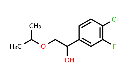 CAS 1461709-04-5 | 1-(4-chloro-3-fluorophenyl)-2-(propan-2-yloxy)ethan-1-ol
