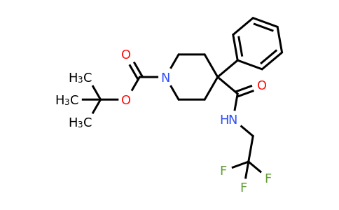 CAS 1461709-05-6 | tert-butyl 4-phenyl-4-[(2,2,2-trifluoroethyl)carbamoyl]piperidine-1-carboxylate