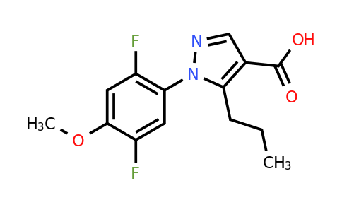 CAS 1461709-16-9 | 1-(2,5-difluoro-4-methoxyphenyl)-5-propyl-1H-pyrazole-4-carboxylic acid