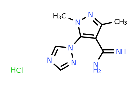 CAS 1461709-25-0 | 1,3-dimethyl-5-(1H-1,2,4-triazol-1-yl)-1H-pyrazole-4-carboximidamide hydrochloride