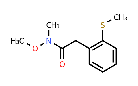 CAS 1461713-46-1 | N-methoxy-N-methyl-2-[2-(methylsulfanyl)phenyl]acetamide