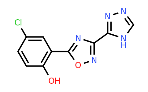CAS 1461713-53-0 | 4-chloro-2-[3-(4H-1,2,4-triazol-3-yl)-1,2,4-oxadiazol-5-yl]phenol