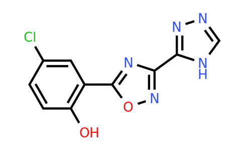 4-chloro-2-[3-(4H-1,2,4-triazol-3-yl)-1,2,4-oxadiazol-5-yl]phenol