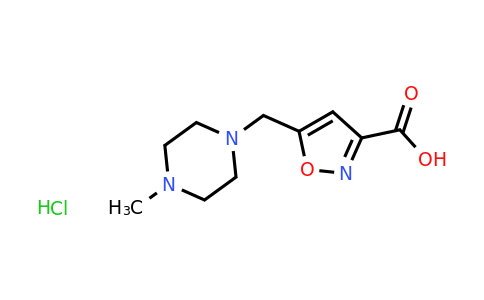 CAS 1461713-79-0 | 5-[(4-methylpiperazin-1-yl)methyl]-1,2-oxazole-3-carboxylic acid hydrochloride