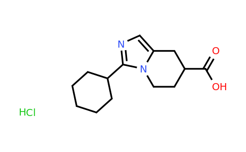 CAS 1461714-24-8 | 3-cyclohexyl-5H,6H,7H,8H-imidazo[1,5-a]pyridine-7-carboxylic acid hydrochloride