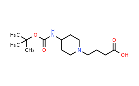 CAS 1461714-30-6 | 4-(4-{[(tert-butoxy)carbonyl]amino}piperidin-1-yl)butanoic acid