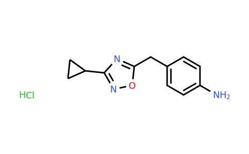 CAS 1461714-35-1 | 4-[(3-cyclopropyl-1,2,4-oxadiazol-5-yl)methyl]aniline hydrochloride