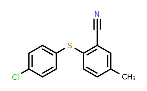 CAS 1461714-52-2 | 2-[(4-chlorophenyl)sulfanyl]-5-methylbenzonitrile