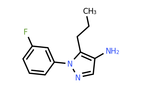 CAS 1461714-86-2 | 1-(3-fluorophenyl)-5-propyl-1H-pyrazol-4-amine